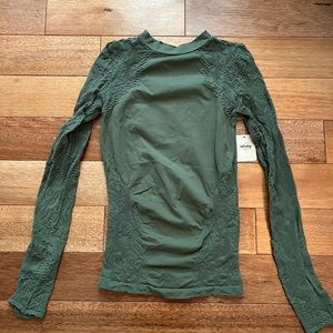 Free People Green Long Sleeve